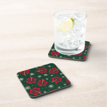 Tropische Floral Hibiscus Snowflakes kerst |