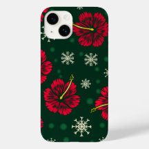 Tropische Floral Hibiscus Snowflakes kerst |