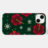 Tropische Floral Hibiscus Snowflakes kerst | Case-Mate iPhone Case (Achterkant (horizontaal))