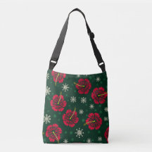 Tropische Floral Hibiscus Snowflakes kerst |