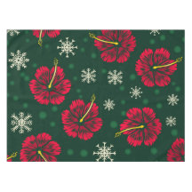 Tropische Floral Hibiscus Snowflakes kerst |