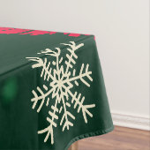 Tropische Floral Hibiscus Snowflakes kerst | Tafelkleed (Voorbeeld)