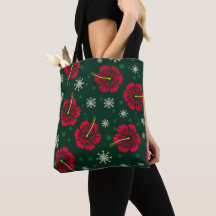 Tropische Floral Hibiscus Snowflakes kerst |