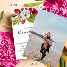 Tropische Floral Island Hibiscus Fotobruiloft