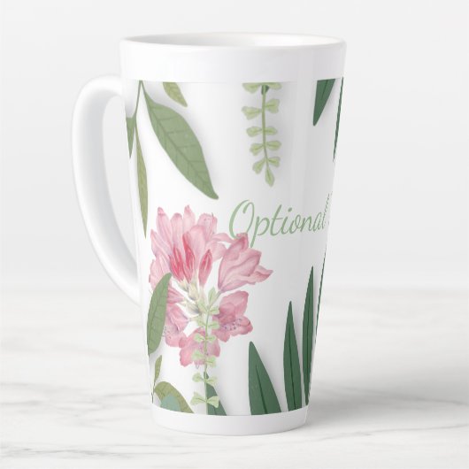 Tropische Floral Latte Mok (Linkerhoek)