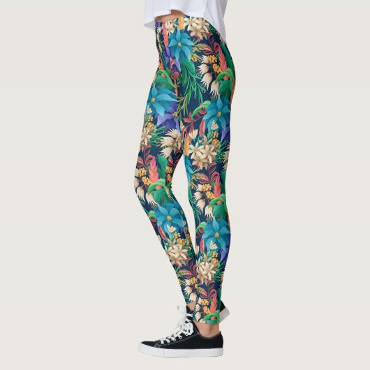 Tropische Floral Leggings (Links)