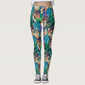 Tropische Floral Leggings (Voorkant)