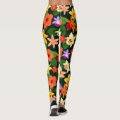 Tropische Floral-Leggings Leggings (Achterkant)