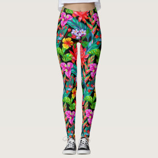 Tropische Floral Leggins Leggings