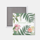 Tropische Floral Magneet (Voorkant / Achterkant)