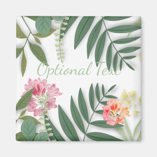 Tropische Floral Magneet (Voorkant)
