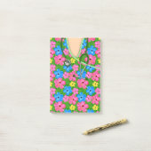 Tropische Floral Medical Scrubs Post-it® Notes (Op bureau)