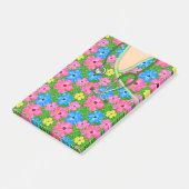 Tropische Floral Medical Scrubs Post-it® Notes (Schuin)