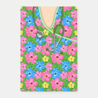 Tropische Floral Medical Scrubs Post-it® Notes