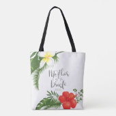 Tropische Floral moeder van de Bride ID475 Tote Bag (Achterkant)
