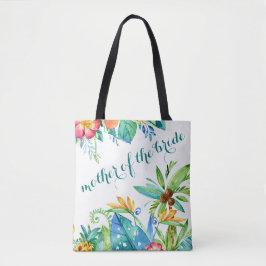 Tropische Floral moeder van de Bride Tote Bag