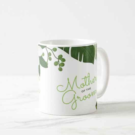 Tropische Floral moeder van het Beach Wedding van  Koffiemok (Voorkant rechts)