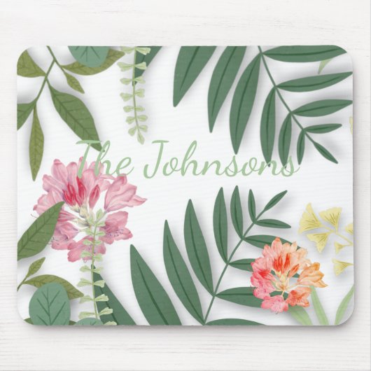 Tropische Floral Muismat (Voorkant)