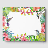 Tropische Floral Paradise Wedding Gastenboek (Achterkant)