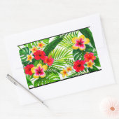 Tropische Floral Rechthoekige Sticker (Envelop)