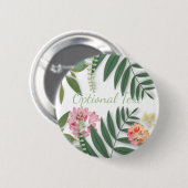 Tropische Floral Ronde Button 5,7 Cm (Voorkant /achterkant)