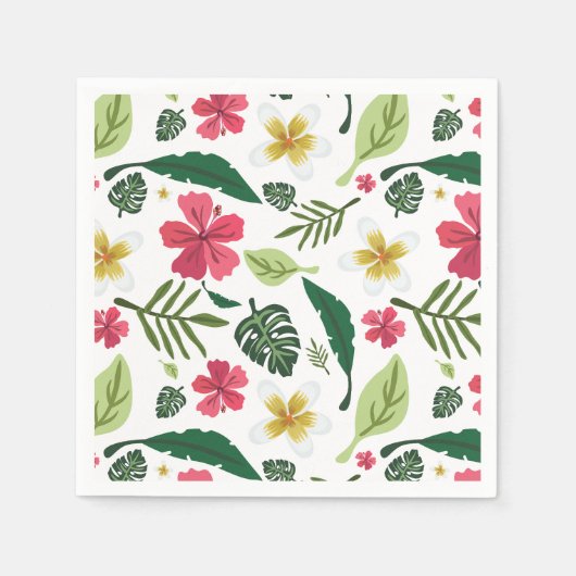 Tropische Floral Servet (Voorkant)