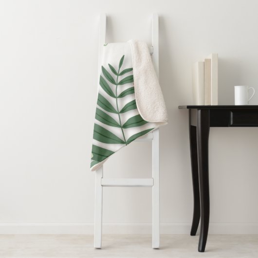 Tropische Floral Sherpa Deken (In situ)