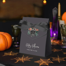 Tropische Floral Skull Halloween Bedankdoosjes