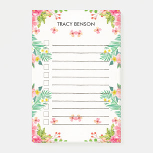 Tropische Floral, speciaal aangepast om te doen Post-it® Notes