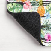 Tropische Floral Stripes Muismat (Hoek)