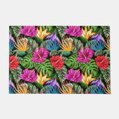 Tropische Floral Summer Mood Pattern Deurmat (Voorkant)