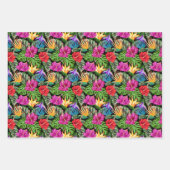 Tropische Floral Summer Mood Pattern Inpakpapier Vel (Voorkant 3)