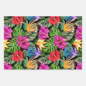 Tropische Floral Summer Mood Pattern Inpakpapier Vel (Voorkant)
