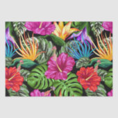 Tropische Floral Summer Mood Pattern Tissuepapier (Voorkant)