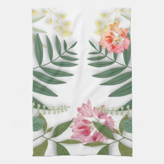 Tropische Floral Theedoek (Verticaal)