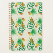 Tropische Floral Tiger Planner (Voorkant)