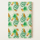 Tropische Floral Tiger Planner (Achterkant)