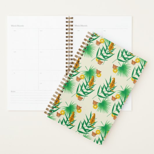 Tropische Floral Tiger Planner (Display)