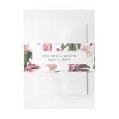 Tropische Floral Uitnodigingen Wikkel (Voorkant Voorbeeld)