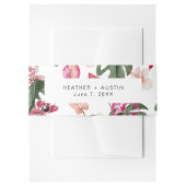 Tropische Floral Uitnodigingen Wikkel