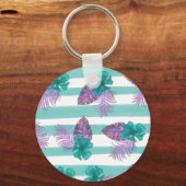 Tropische Floral Umbrella Sleutelhanger (Voorkant)