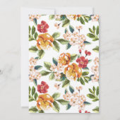 Tropische Floral verrassingsvolwassene 60e verjaar Kaart (Achterkant)