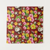 Tropische Floral Wandkleed (Voorkant)