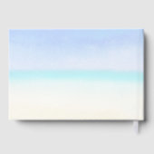 Tropische Floral Waterverf Gold Geometric Wedding Gastenboek (Achterkant)