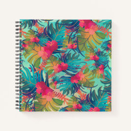 Tropische Floral Waterverf Guestbook Notitieboek