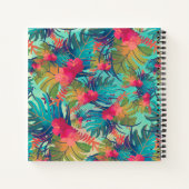 Tropische Floral Waterverf Guestbook Notitieboek (Achterkant)