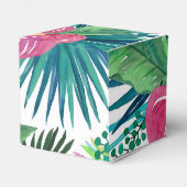 Tropische Floral Waterverf printdozen Bedankdoosjes (Achterkant)