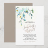 Tropische Floral Waterverf Weddenschap Stationery (Voorkant / Achterkant)