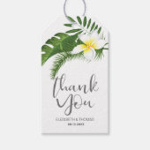 Tropische Floral Wedding Bedankt ID475 Cadeaulabel (Voorkant)