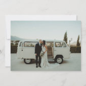 Tropische Floral Wedding Eloped Reception nodigt u Aankondiging (Achterkant)